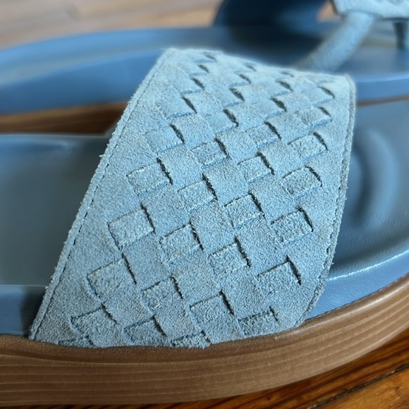 Donald Pliner Fifi BlueWoven Suede Platform Slide Sandals Size 8 - Picture 6 of 12